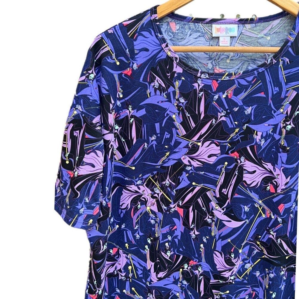 NWT M Disney Maleficent Tunic Top, LuLaRoe Irma - high low cut - Picture 2 of 4